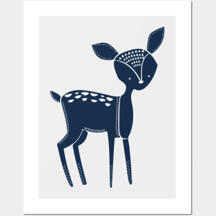 Tribal Woodland Fawn Posters and Art